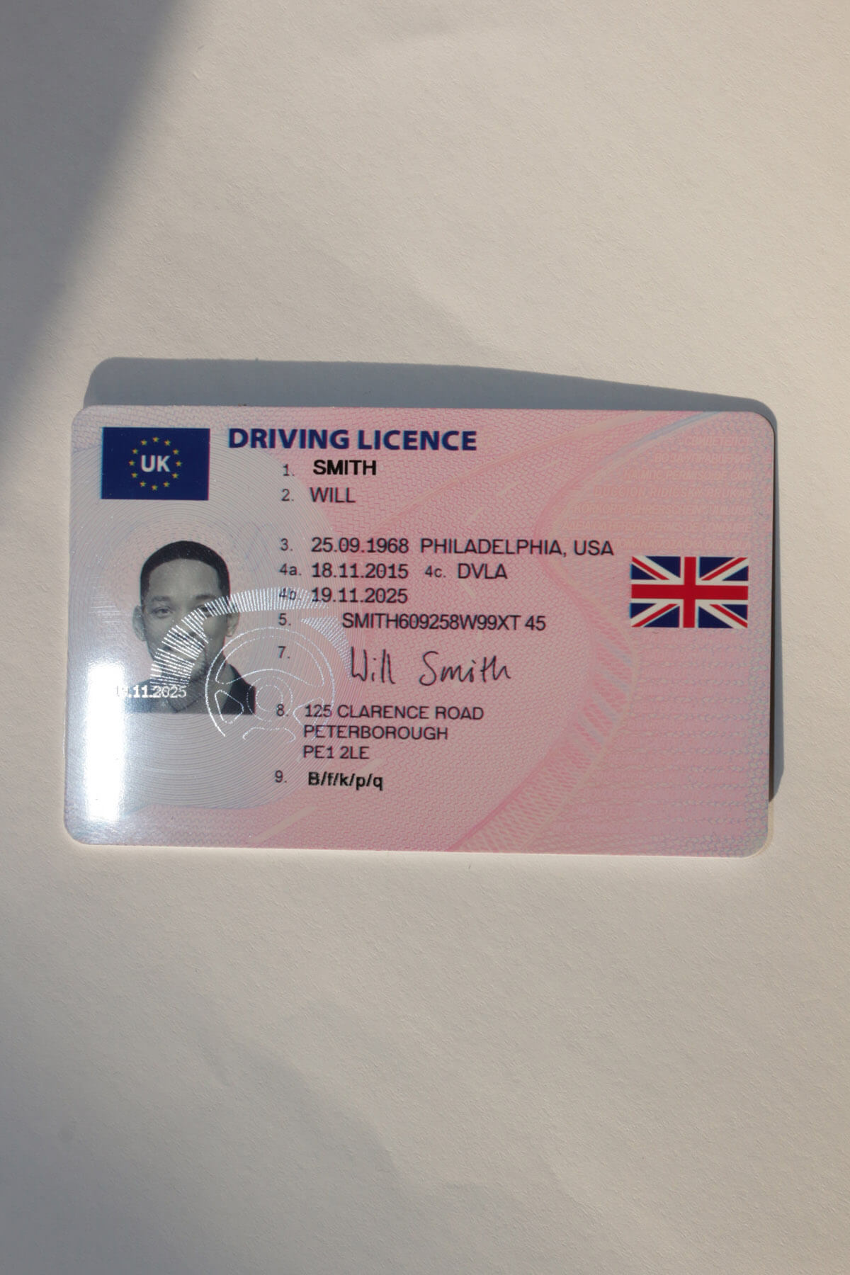 fake id driving licence uk with hologram